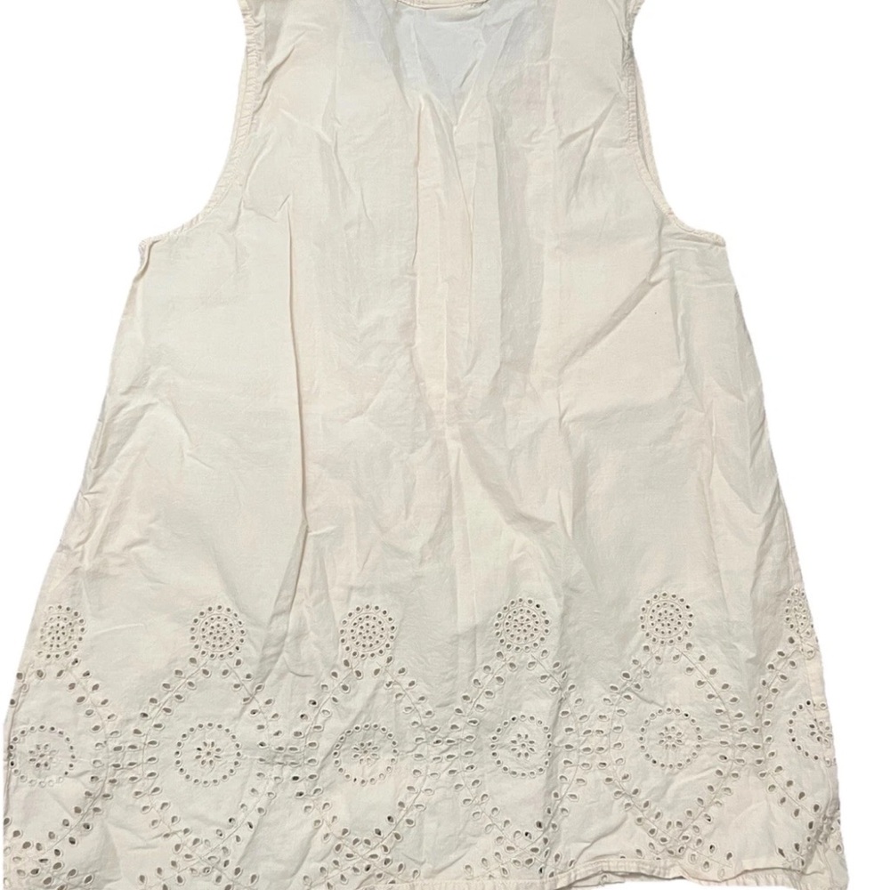 H&M LOGG Cream Eyelet Tank Cotton - Picture 3 of 3